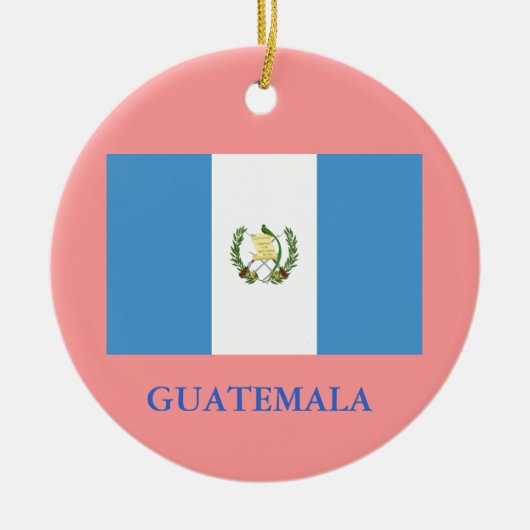 GUATEMALA* kerstversiering Keramisch Ornament (Voorkant)