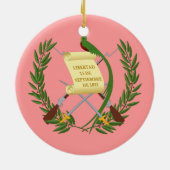 GUATEMALA* kerstversiering Keramisch Ornament (Achterkant)