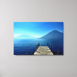 Guatemala - Lago Atitlan Sunrise Canvas Afdruk
