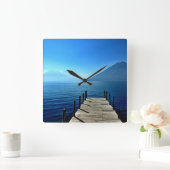 Guatemala - Lago Atitlan Sunrise Vierkante Klok (Huis)