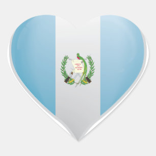 Guatemala liefde vlag trots hart sticker