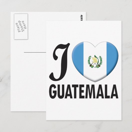 Guatemala Love Briefkaart (Voorkant / Achterkant)