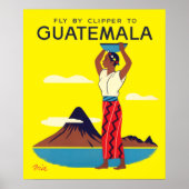 Guatemala luchttoerisme reizen Poster (Voorkant)