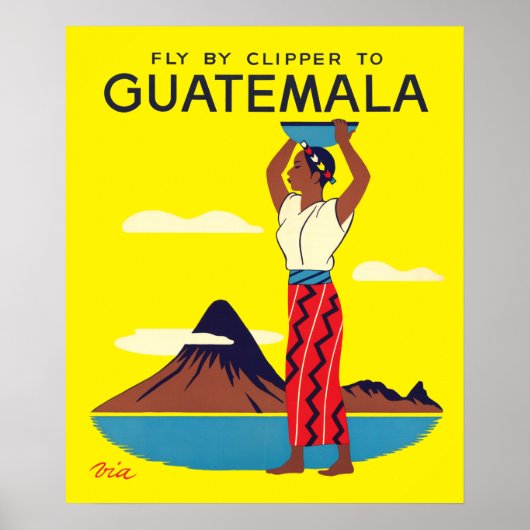  Guatemala luchttoerisme reizen Poster (Voorkant)