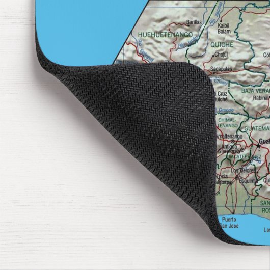 Guatemala Map Mousepad Muismat (Hoek)