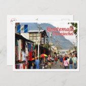 Guatemala - markt van Panajachel - Briefkaart (Voorkant / Achterkant)