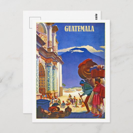 Guatemala, mensen, oud briefkaart (Voorkant / Achterkant)