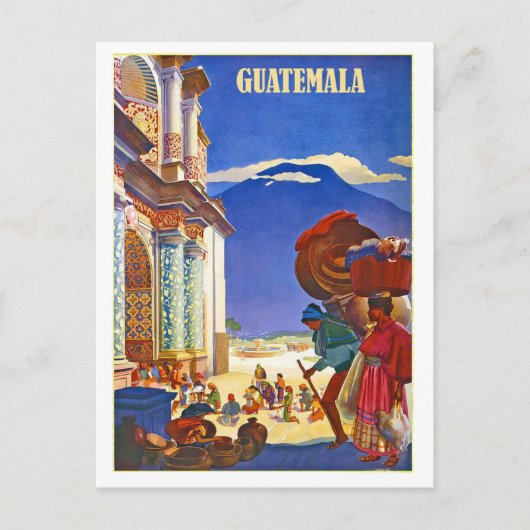 Guatemala, mensen, oud briefkaart (Voorkant)