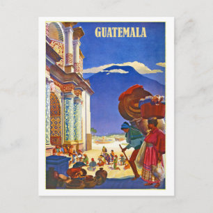 Guatemala, mensen, vintage reisansichtkaart briefkaart