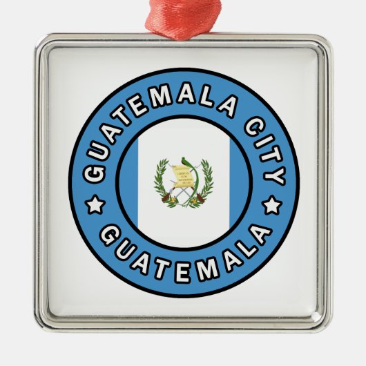 Guatemala Metalen Ornament (Voorkant)