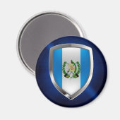 Guatemala Mettalic Emblem Magneet (Voorkant / Achterkant)