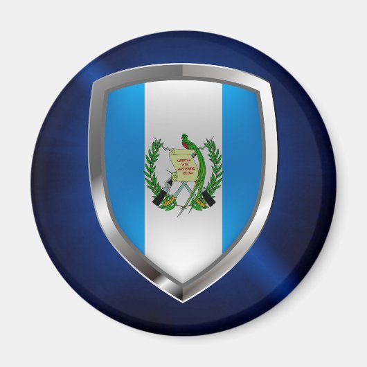Guatemala Mettalic Emblem Magneet (Voorkant)