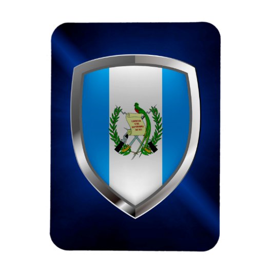 Guatemala Mettalic Emblem Magneet (Verticaal)