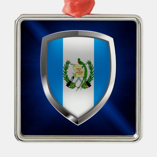 Guatemala Mettalic Emblem Metalen Ornament (Voorkant)