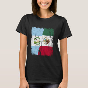 Guatemala Mexico Halve Vlag Guatemalteekse Mexicaa T-shirt