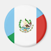 guatemala mexico halve vlag magneet (Voorkant)