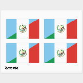 guatemala mexico halve vlag rechthoekige sticker (Vel)