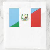 guatemala mexico halve vlag rechthoekige sticker (Tas)