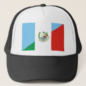 guatemala mexico halve vlag trucker pet (Voorkant)