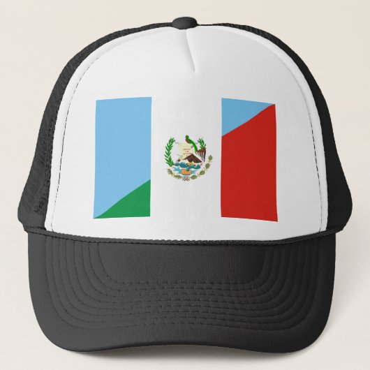 guatemala mexico halve vlag trucker pet (Voorkant)