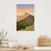 Guatemala Minimaal Reisposter Poster (Keuken)