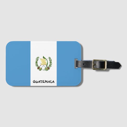 Guatemala National Flag Patriotic Bagagelabel (Voorkant (horizontaal))
