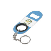 Guatemala National Flag Patriotic Mini Flessenopener (Achterkant Gekanteld)
