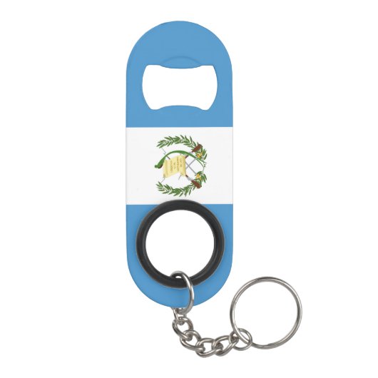 Guatemala National Flag Patriotic Mini Flessenopener (Achterkant)