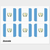 Guatemala National World Flag Vierkante Sticker (Vel)
