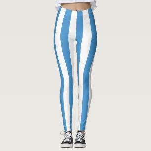 Guatemala Nationale vlag Kleuren Verticaal gestree Leggings