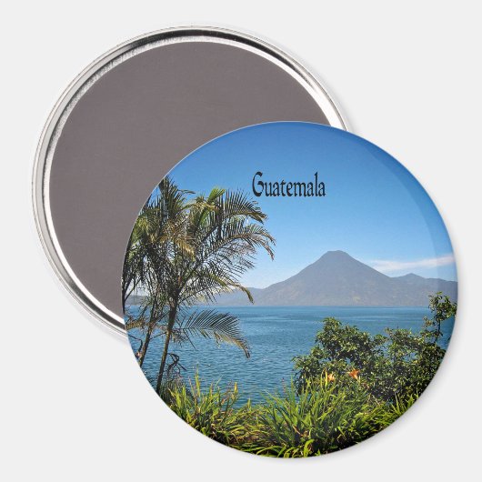Guatemala, Natuurlijk Mooie Landschap Magneet (Voorkant / Achterkant)
