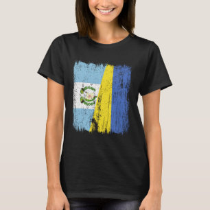 Guatemala Oekraine Half Vlag Guatemalteekse Oekraï T-shirt