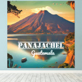 Guatemala Panajachel |  retro Canvas Afdruk (Insitu (Houten vloer))