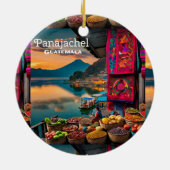 Guatemala Panajachel |  retro Keramisch Ornament (Achterkant)