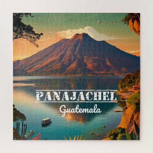 Guatemala Panajachel |  retro Legpuzzel (Verticaal)