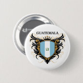 Guatemala [personaliseren] ronde button 5,7 cm (Voorkant /achterkant)
