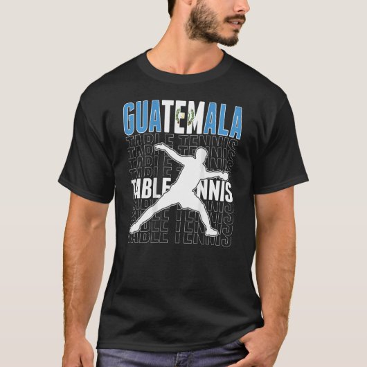 Guatemala pingpong Guatemalaanse Tennis Suppo T-shirt (Voorkant)