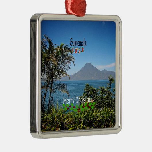 Guatemala, Prettig kerstfeest, Metalen Ornament (Rechts)