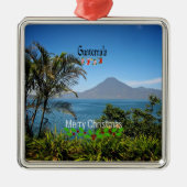Guatemala, Prettig kerstfeest, Metalen Ornament (Voorkant)