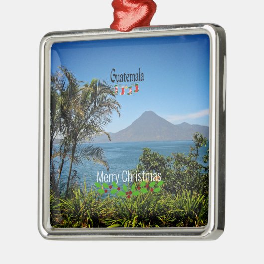 Guatemala, Prettig kerstfeest, Metalen Ornament (Links)