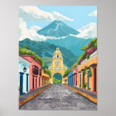 Guatemala Print Guatemala Illustration Guatemala  (Voorkant)
