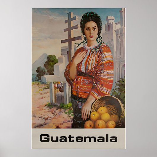Guatemala Print Zuid-Amerika Poster Kunst (Voorkant)