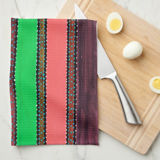Guatemala Rainbow 2 Kitchen Towel Theedoek (Quarter Fold)