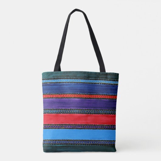 Guatemala Rainbow-Canvas tas (Achterkant)
