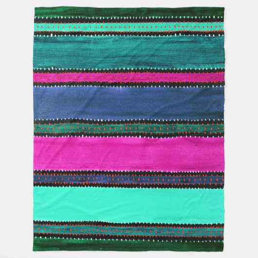Guatemala Rainbow Fleece Blanket Deken (Voorkant)