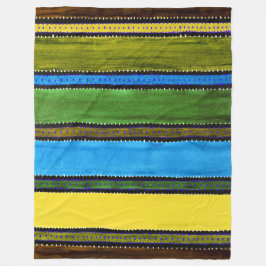 Guatemala Rainbow Fleece Blanket Deken