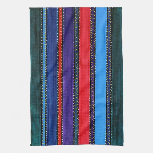 Guatemala Rainbow Kitchen Towel Theedoek (Verticaal)