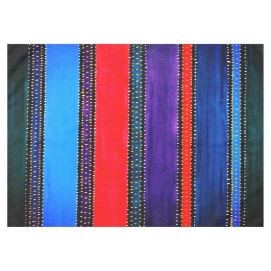 Guatemala Rainbow Tablecloth Tafelkleed (Voorkant (Horizontaal))