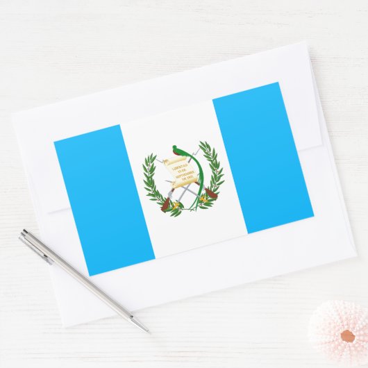 Guatemala Rechthoekige Sticker (Envelop)
