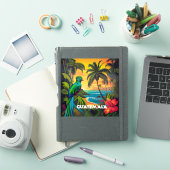 Guatemala Reizen  Retro Poster Wall Art Set Sticker (iPad Cover)